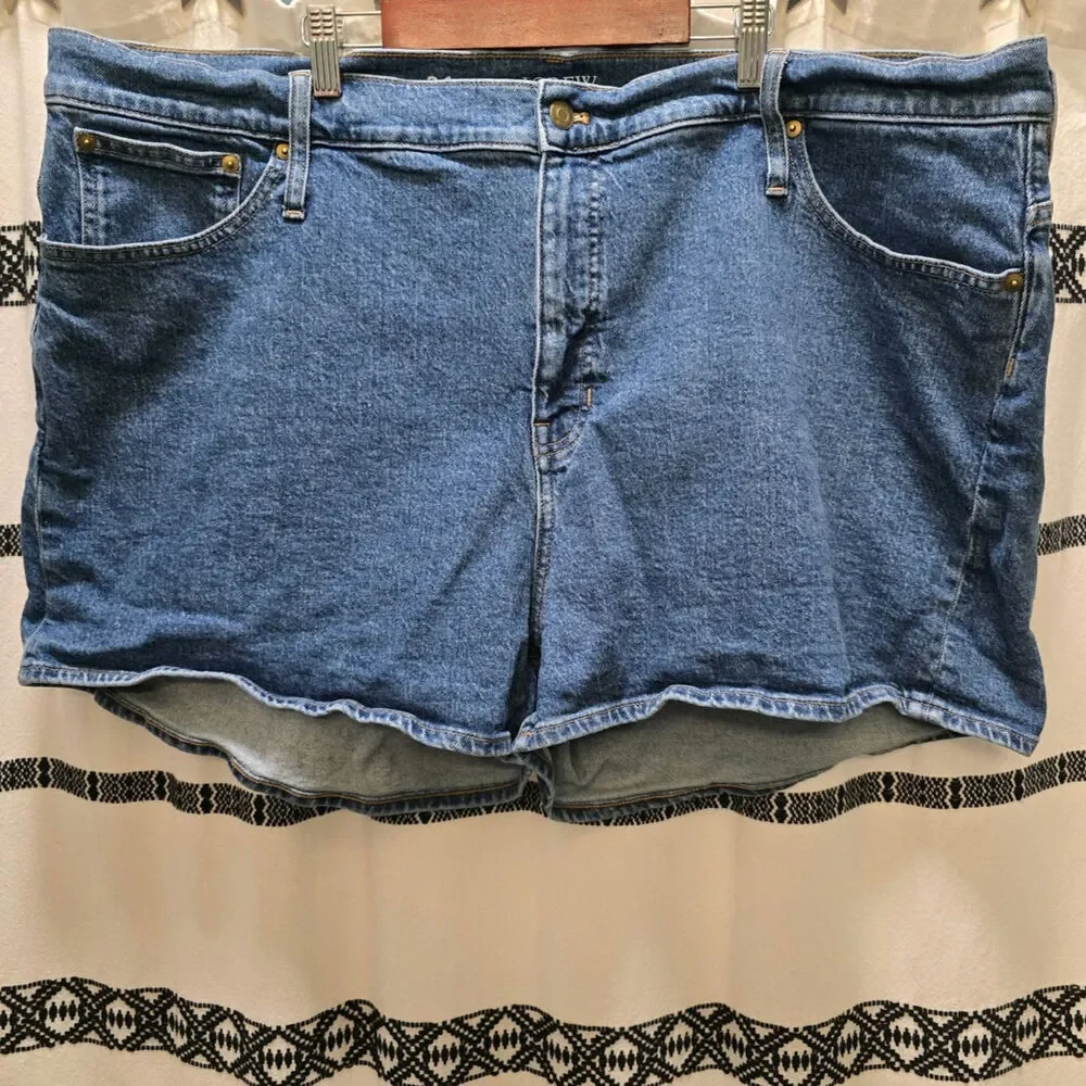 J. Crew high rise shorts plus size medium wash‎ stretch size 36